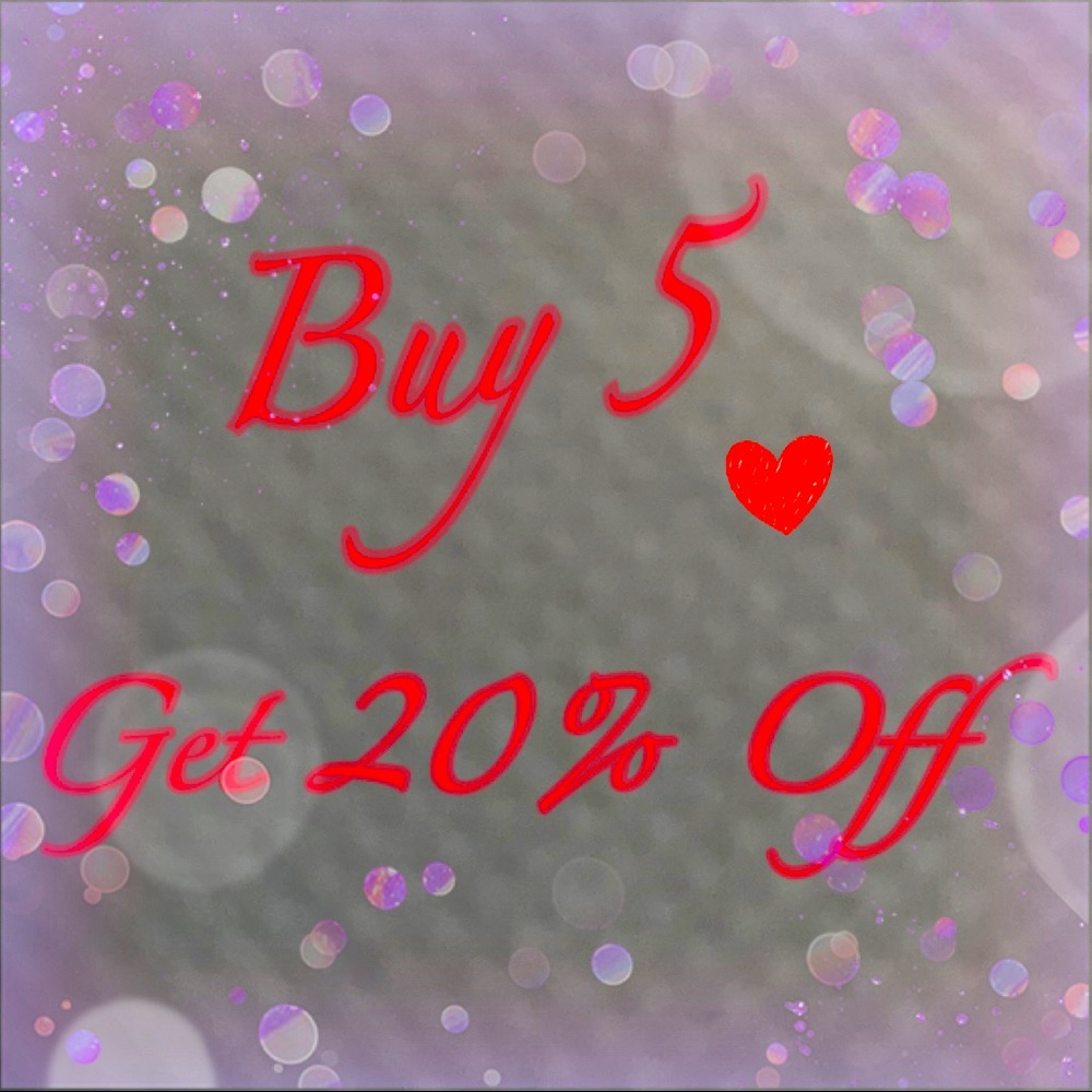 Buy 5 for 20% Off